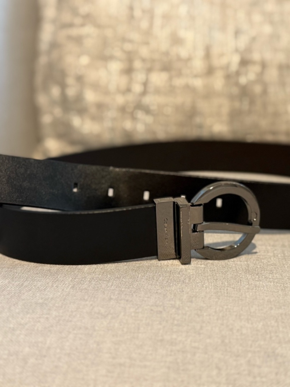 Calvin Klein Black Leather Belt